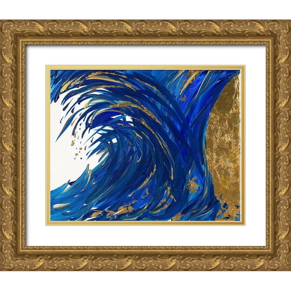 Grace, Ajoya 14x12 Gold Ornate Wood Framed with Double Matting Museum Art Print Titled - 24k Splash