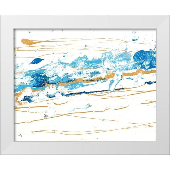 Grace, Ajoya 14x12 White Modern Wood Framed Museum Art Print Titled - Winter Snow Drift II