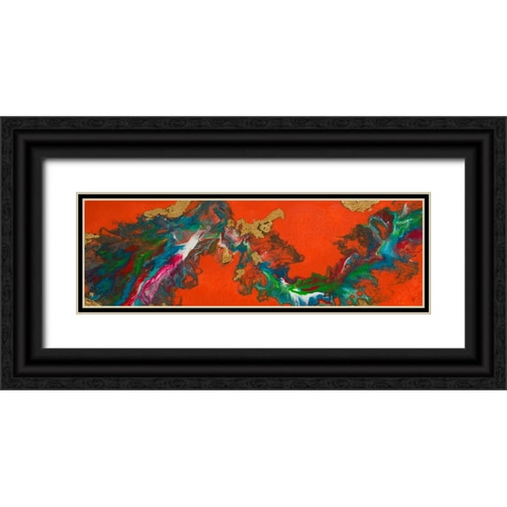 Grace, Ajoya 18x8 Black Ornate Wood Framed with Double Matting Museum Art Print Titled - Linguee