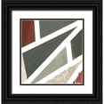 thumbnail image 1 of Grace, Ajoya 26x27 Black Ornate Wood Framed with Double Matting Museum Art Print Titled - Grounded Geometric Abstract II, 1 of 4