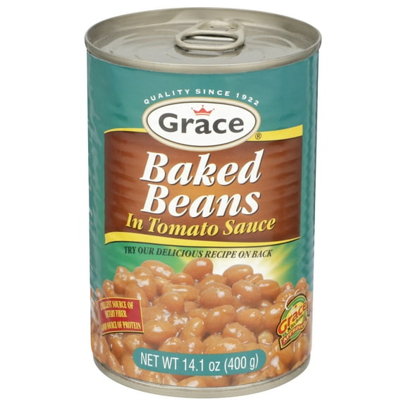 Grace Baked Beans 14 oz Can - Delicious and Protein-Rich