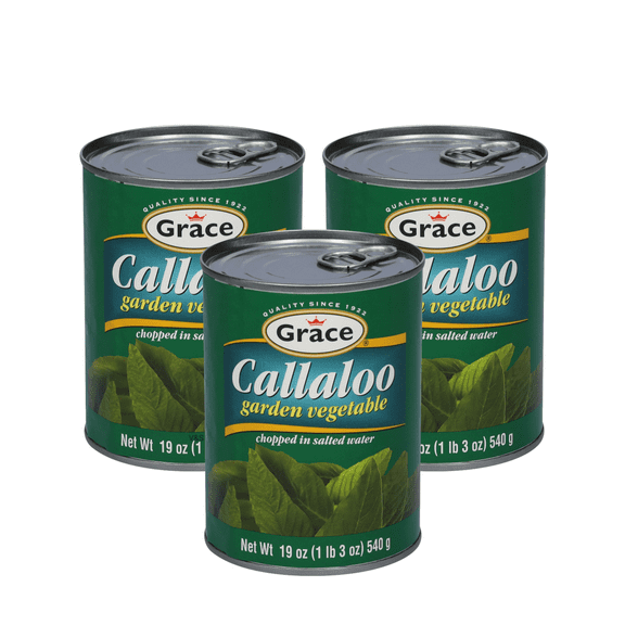 Grace Callaloo 19 oz 3 Pack (Jamaican Callaloo Canned)