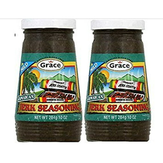 Grace Caribbean Jerk Sauce Mild Bottle (24 Pack) 10 oz
