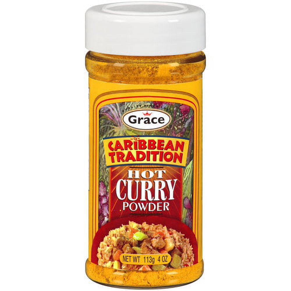 Grace Caribbean Tradition Hot Curry Powder, 4 oz