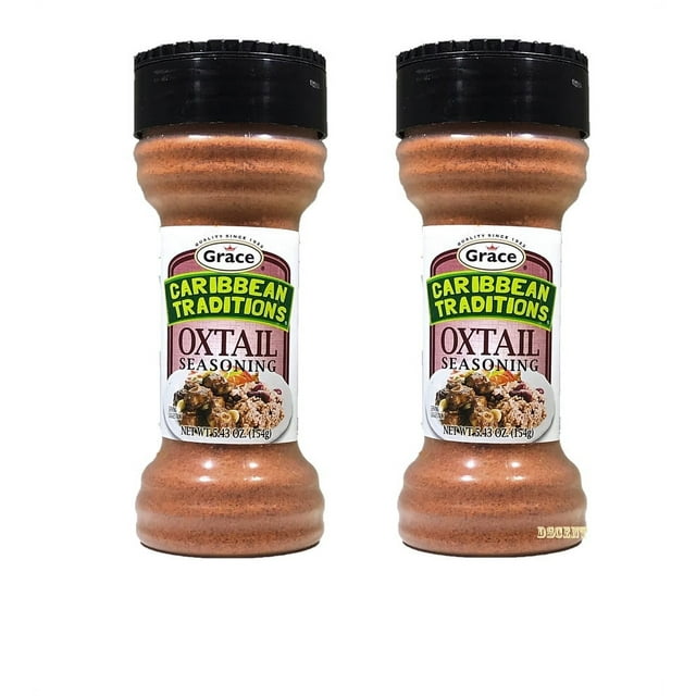Grace Caribbean Traditions Oxtail Seasoning (2 Pack) 5.43 oz Shakers