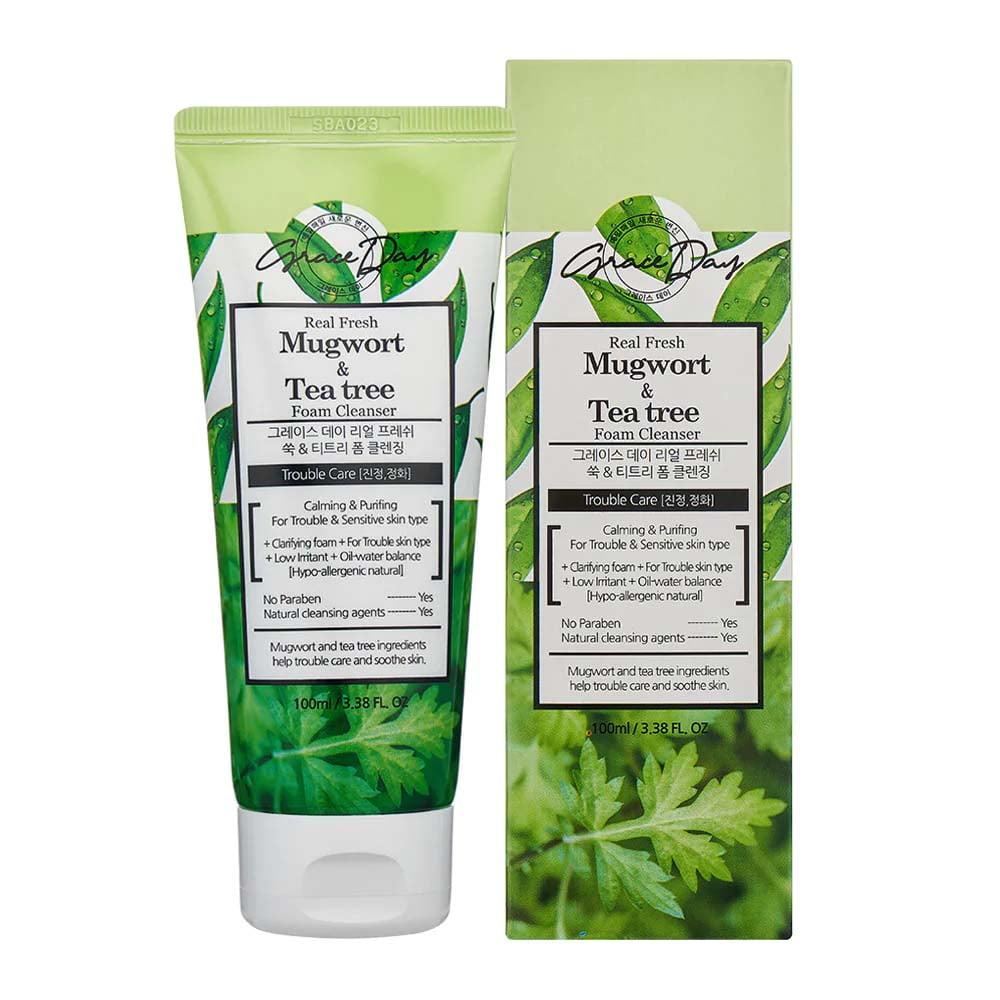 Grace Day Real Fresh Mugwort & Tea Tree Cleansing Foam 100ml