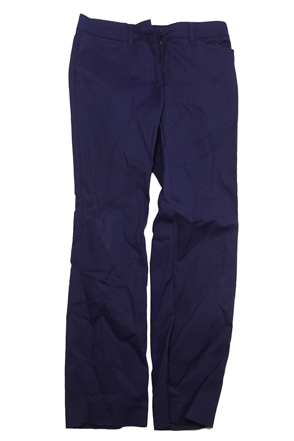 Womens Evening Blue Slim-Fit Ankle Pants 2P