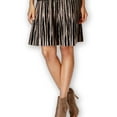 thumbnail image 1 of Grace Elements Womens Ikat-Print Flared Skirt, Black, Small, 1 of 2