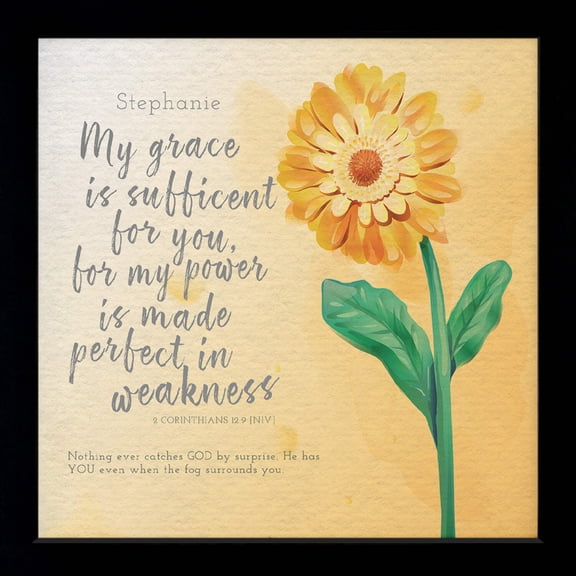 Grace Encouragement | Personalized Print, Wall Decor - Daisy