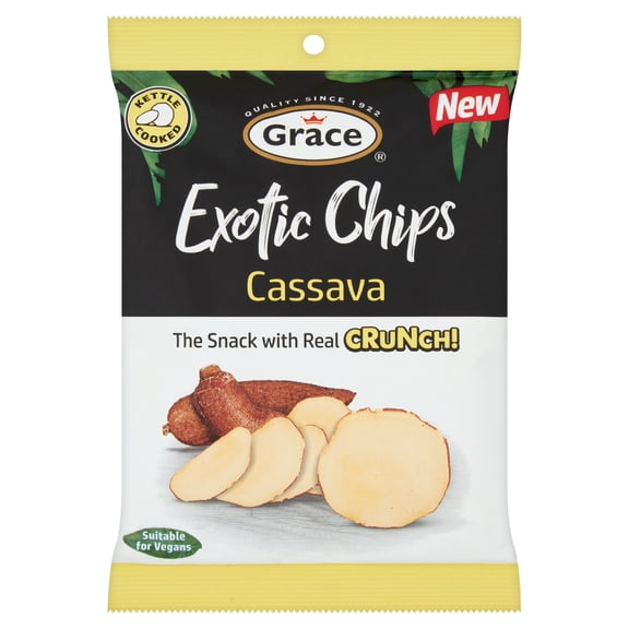 Grace Exotic Chips Cassava 75g, Imported from Britain