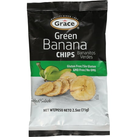 Grace Green Banana Chips, 2.5 oz Bag