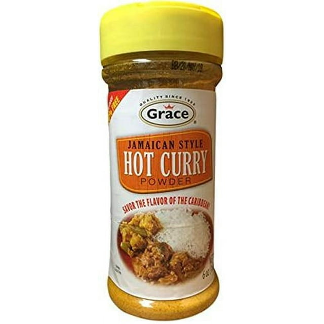Grace Hot Curry Powder Jamaican Style 6 Oz