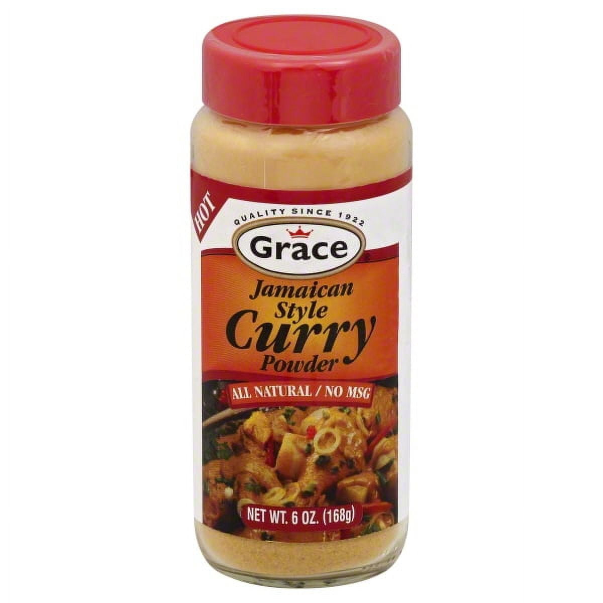 Grace Hot Jamaican Curry Powder 6 oz Bottle
