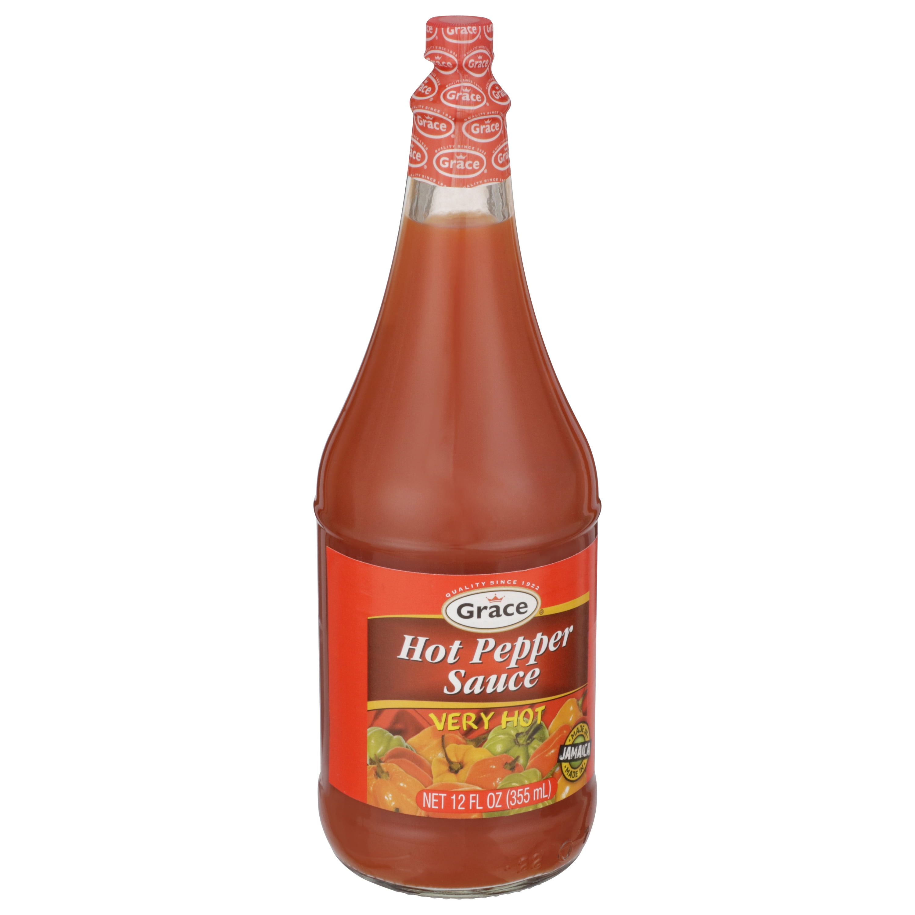 Grace Hot Pepper Sauce, 12 oz Bottle