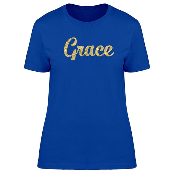 Grace In Gold sparkleT-Shirt Women -Image by Shutterstock, Female Large