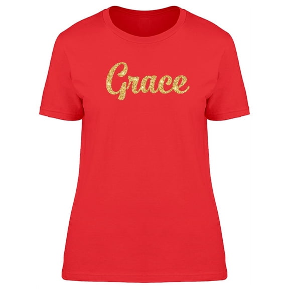 Grace In Gold sparkleT-Shirt Women -Image by Shutterstock, Female Small