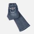 thumbnail image 1 of Grace In LA Girls' Longhorn Hide Bootcut Jeans, 1 of 2