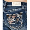 thumbnail image 1 of Grace In LA Women's Floral Crystal Embellished Pockets Bootcut Stretch Jeans (32), 1 of 3