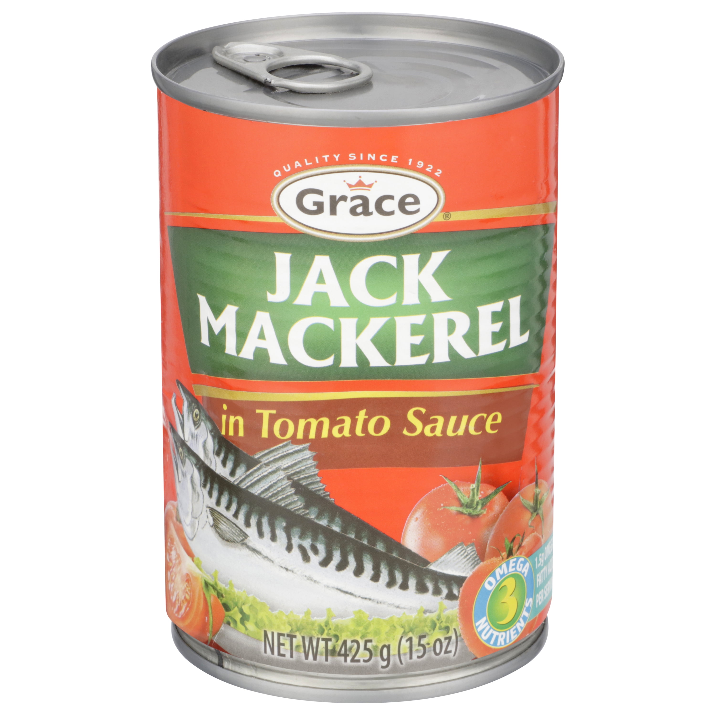 Grace Jack Mackerel in Brine, Canned Seafood