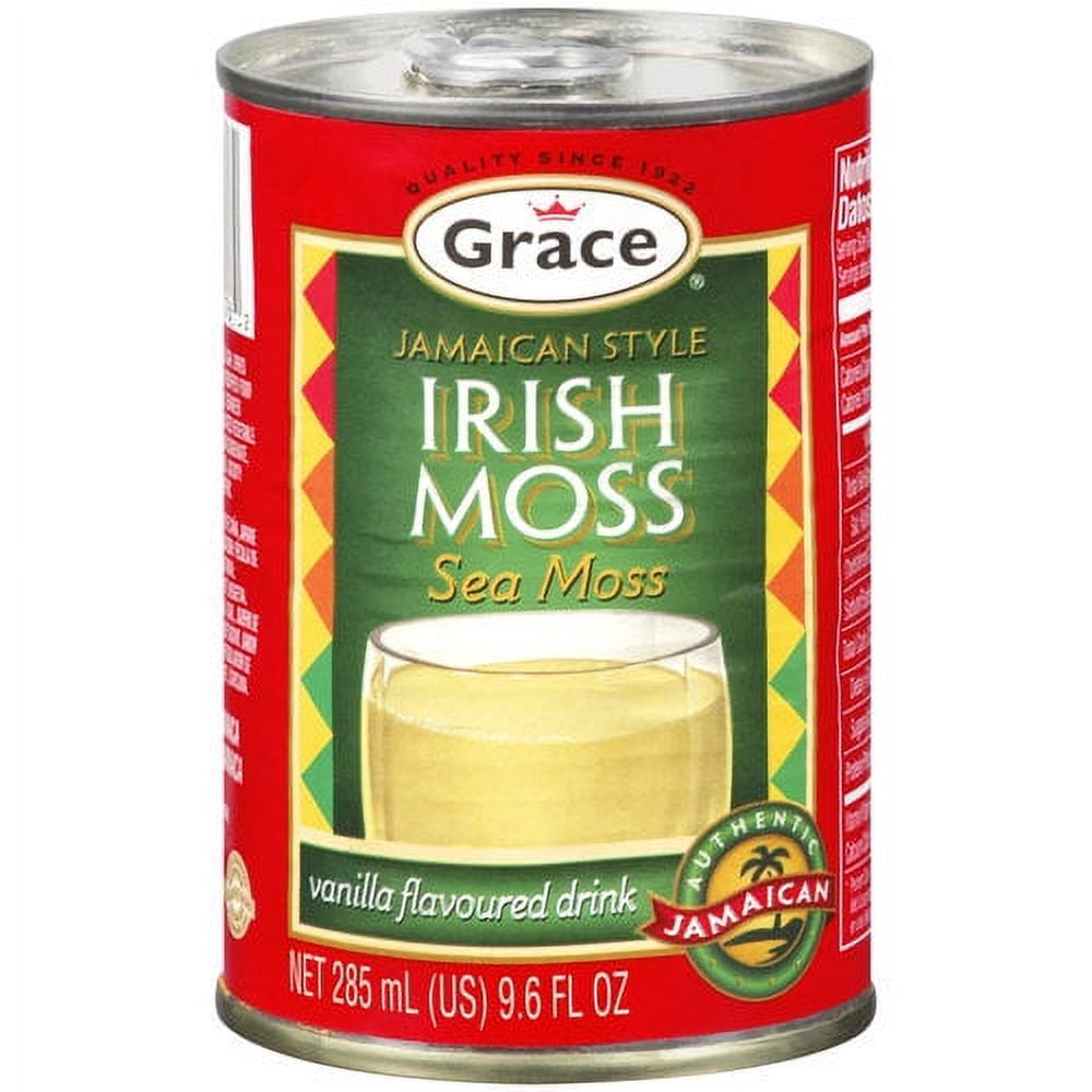 Grace Jamaican Style Vanilla Flavored Irish Moss Drink, 9.6 fl oz Can