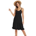 thumbnail image 1 of Grace Karin Women Double Spaghetti Strap Tiered V-Neck Casual Summer Dress Swing Short Dresses, 1 of 6