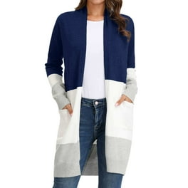 Style Women's Marled Striped Open-Front Cotton Blend Cardigan