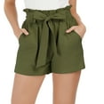 thumbnail image 1 of Grace Karin Women's High Waist Casual Shorts Bowknot Tie Summer Pants with Pockets, 1 of 8