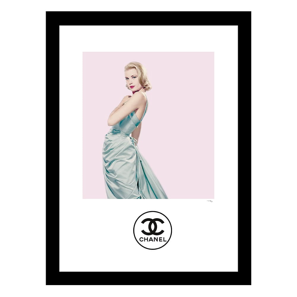Grace Kelly Designer Fashion Framed Print