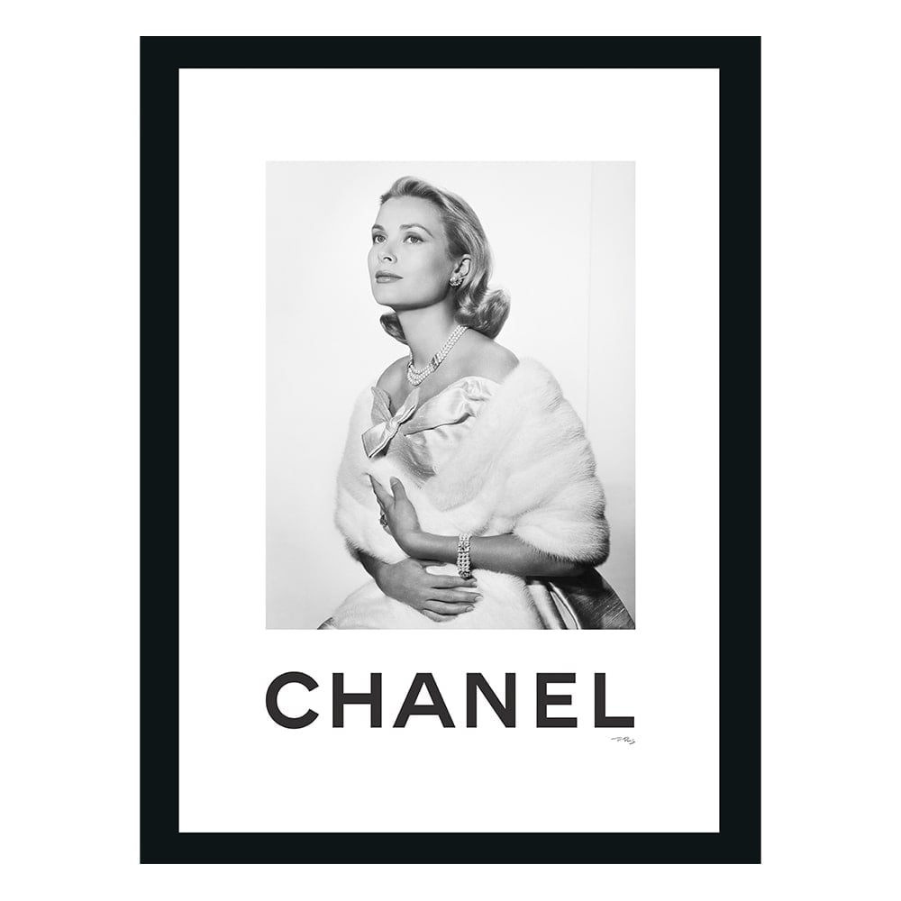 Grace Kelly Designer Fashion Framed Print