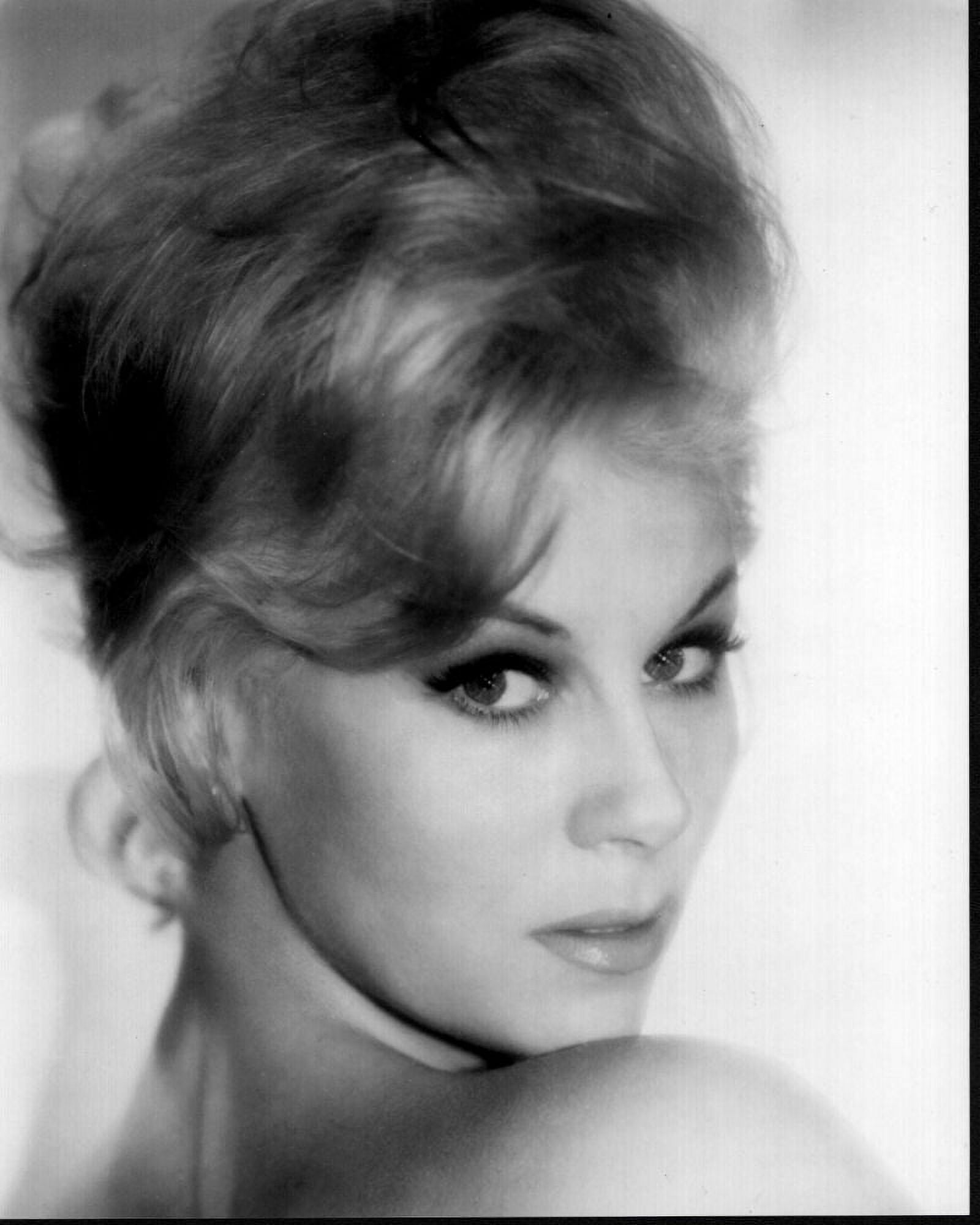 Grace Lee Whitney Headshot Looking Over Shoulder Black And White Photo