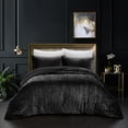 thumbnail image 1 of Grace Living Akiva 3pc King/California King Comforter Set, Black, 1 of 6