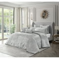 thumbnail image 1 of Grace Living Crue 8pc King/California King Comforter Set, Silver, 1 of 7