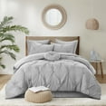 thumbnail image 1 of Grace Living Darion 7pc Full/Queen Comforter Set, Grey, 1 of 10