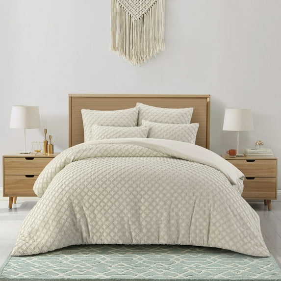 Grace Living Meah 3pc Twin/Twin XL Duvet Set, Beige