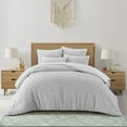 thumbnail image 1 of Grace Living Meah 3pc Twin/Twin XL Duvet Set, Grey, 1 of 7
