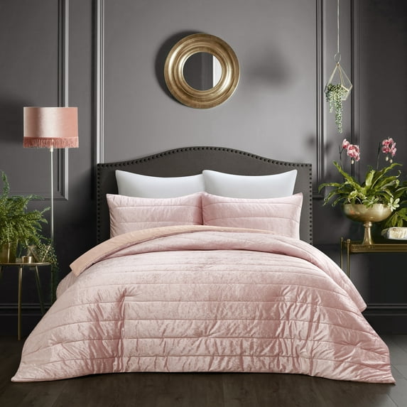 Grace Living Rosabella 3pc Full/Queen Comforter Set, Blush