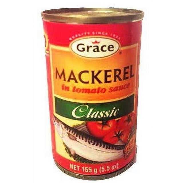 Grace Mackerel Tin Mackerel RE3255oz Made in Jamaica