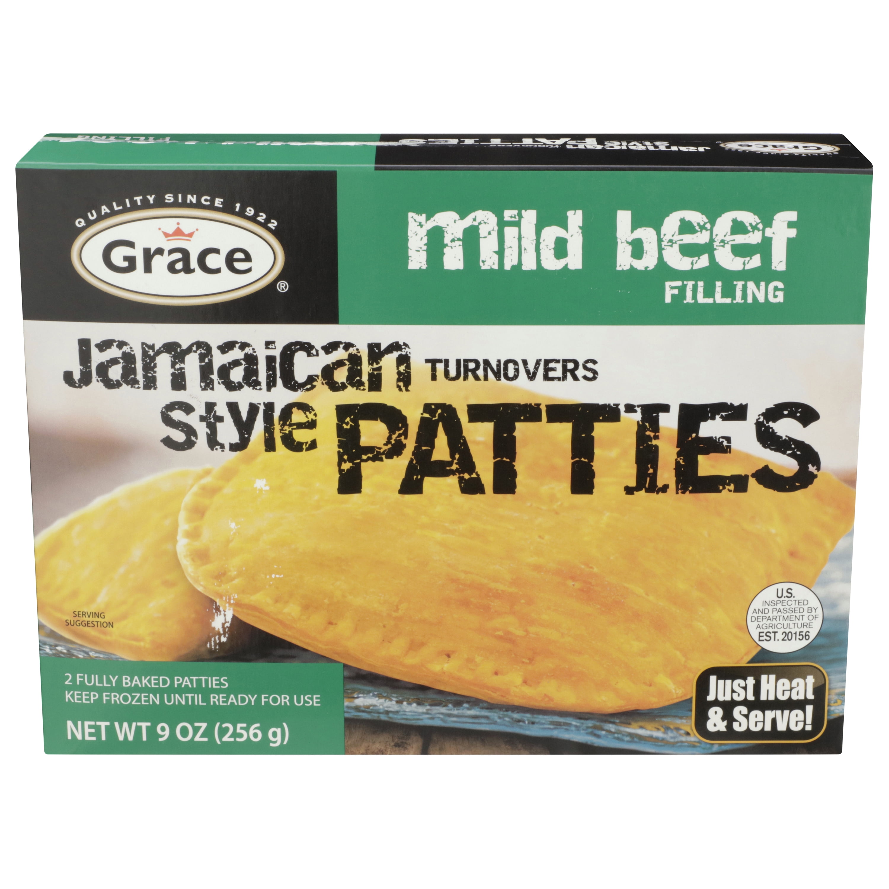Grace Mild Beef Patty, 2 Pack, 9 oz (Frozen)