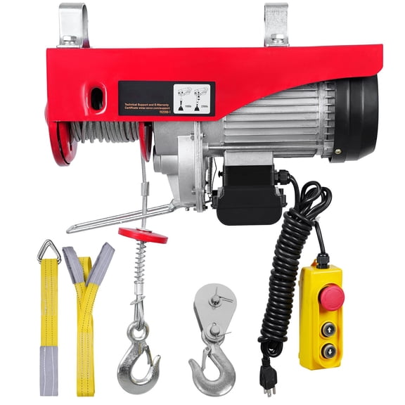 Grace Paws 2200 lbs Attic Lift, 1600W 110V Electric Hoist with 14ft Wired Remote Control,