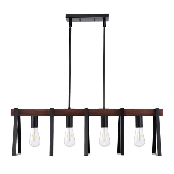 Grace Paws 4-Light Kitchen Island Pendant Lights, 60W, Adjustable Dining Room Light Fixture with