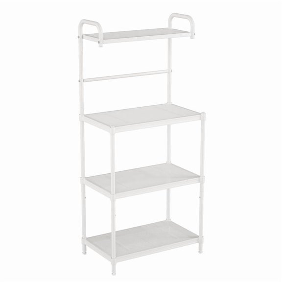 Grace Paws 4-Tier Kitchen Microwave Storage Rack with Metal Shelves