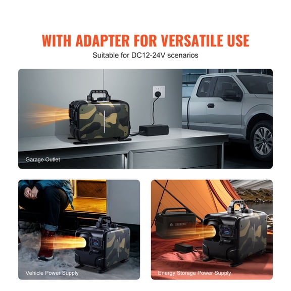 Grace Paws 8KW Diesel Heater, 12V/24V All in One Diesel Air Heater, Bluetooth APP Control,