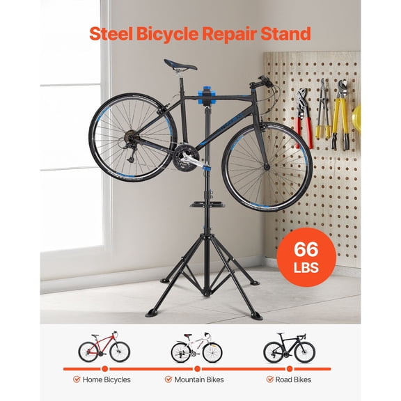 Grace Paws Bike Repair Stand, 66 lb Heavy-duty Bicycle Work Stand with 32.8-56.6 in