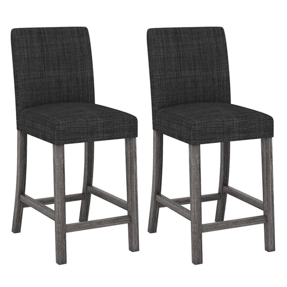 Grace Paws Counter Height Bar Stools Set of 2 with Back and Footrest