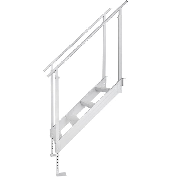 Grace Paws Dock Ladder 4 Step, Dock Stairs 30''-38'' Adjustable Height, 500 lbs Load Capaci