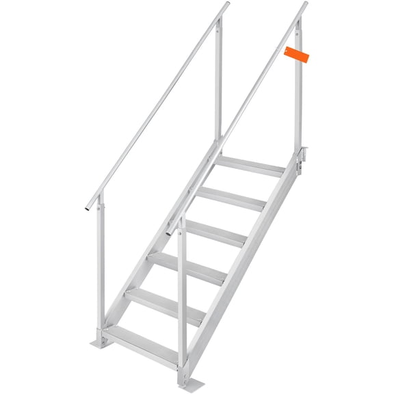 Grace Paws Dock Ladder, 43''-51'' Adjustable Height, 500 lbs Load Capacity, Aluminum Alloy
