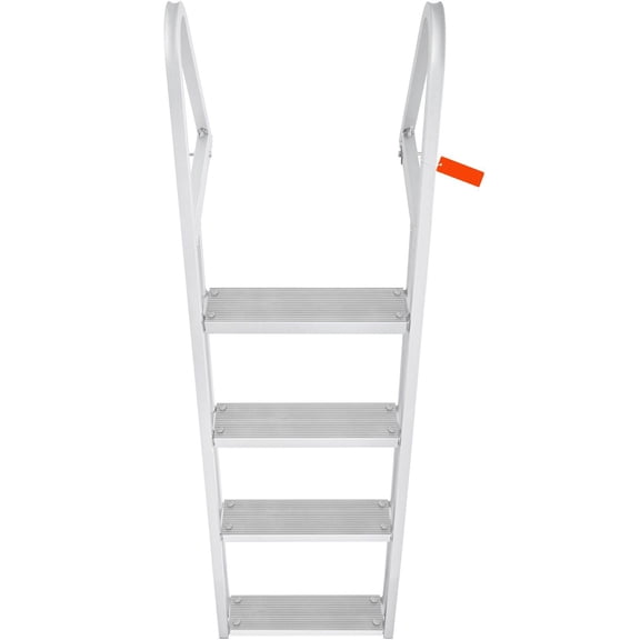Grace Paws Dock Ladder, Removable 4 Steps, 350 lbs Load Capacity, Aluminum Alloy Pontoon Bo
