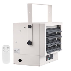 Grace Paws Electric Garage Heater, 7500-Watt Digital Fan-Forced Wall/Ceiling Mount Shop Heater,