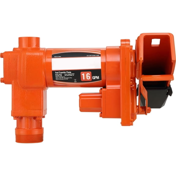 Grace Paws Fuel Transfer Pump, 12V DC 16 GPM 1/4 HP, Gasoline Extractor Pump with Auto