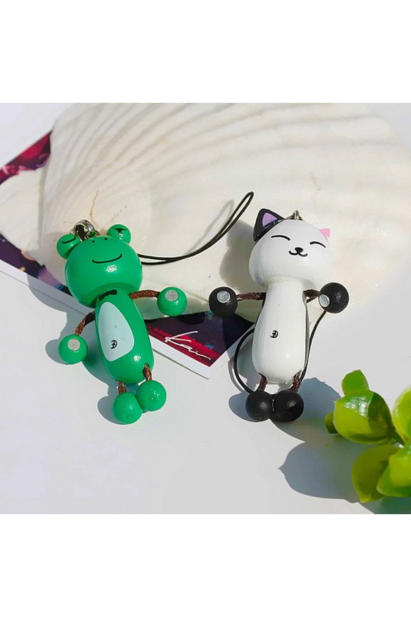 [Happy Cat & Frog] - Cell Phone Charm Strap / Camera Charm Strap / Ha